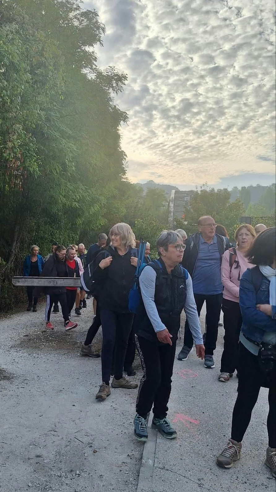 De nombreux participants, le beau temps, trop contents !