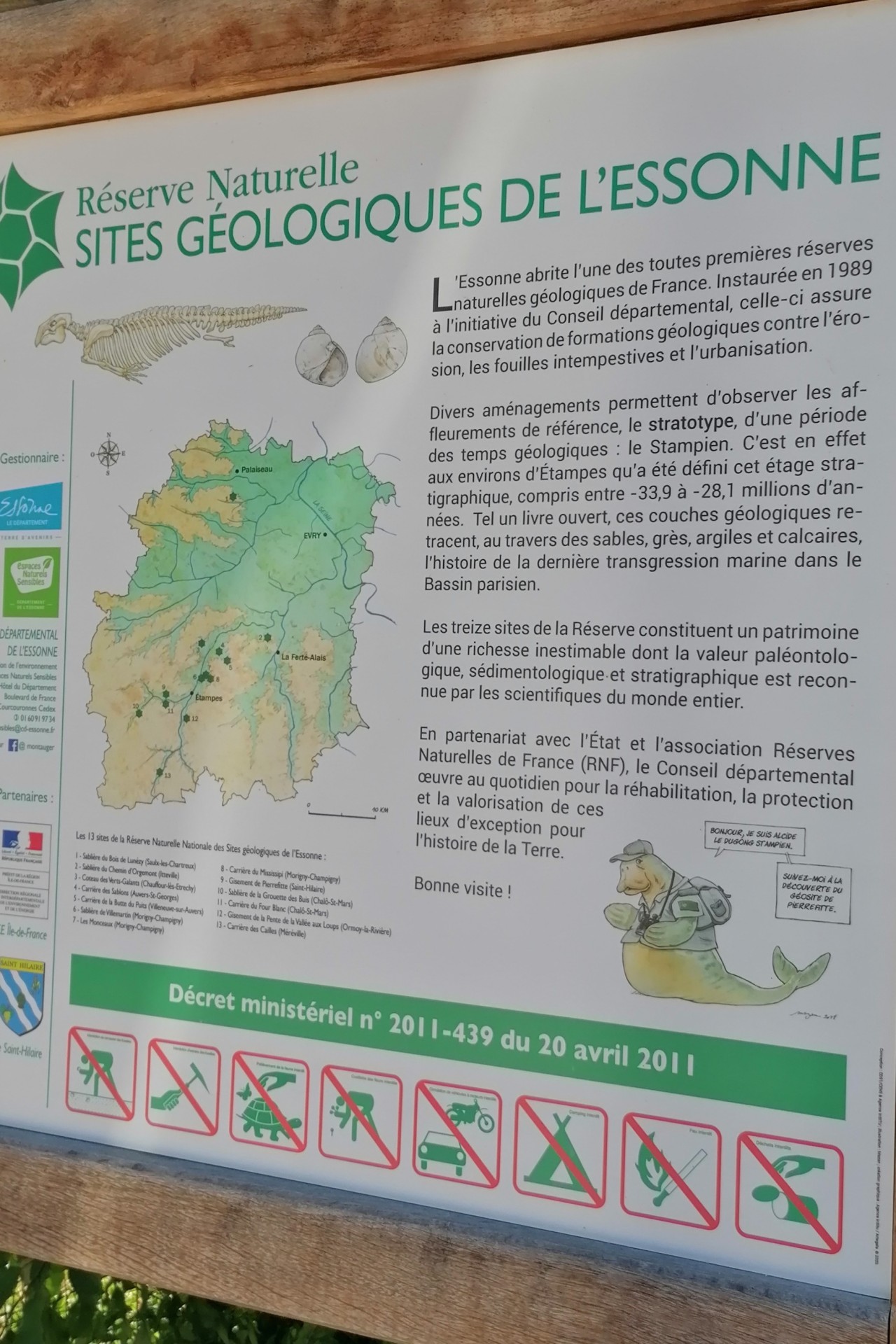 Site géologique de l'Essonne 